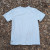 Men's 100% cotton athletic short sleeve shirt in sand, Made in USA by Runyon, for running, hiking, gym workouts and training