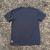 Men's 100% cotton athletic short sleeve shirt in vintage black, Made in USA by Runyon, for running, hiking, gym workouts and training