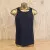Men's 100% cotton athletic tank top singlet in vintage black, Made in USA by Runyon, for running, hiking, gym workouts and training