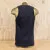 Men's 100% cotton athletic tank top singlet in vintage black, Made in USA by Runyon, for running, hiking, gym workouts and training