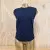 Runyon Women's Navy Blue 100% Cotton Cottontrails Muscle Tee - Made In USA - Hiking, Running, Workout, Fitness, Outdoors