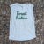 Runyon Women's (Unisex) Forest Nation on Sand Creme Beige 100% Cotton Muscle Tee - Made In USA - Hiking, Running, Workout, Fitness, Outdoors - Cottontrails Muscle Tees