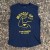 Runyon Women's (Unisex) Dark Navy 100% Cotton Muscle Tee - Made In USA - Hiking, Running, Workout, Fitness, Outdoors - Cottontrails Muscle Tees