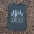 Runyon Women's (Unisex) Olive Green Sleeveless Muscle Tee 100% Cotton Cottontrails American Made In The USA - HIKE Print - Hiking, Running