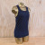 Women's (Unisex) 100% cotton athletic tank top singlet in Navy Blue, Made in USA by Runyon, for running, hiking, gym workouts and training