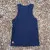 Women's (Unisex) 100% cotton athletic tank top singlet in Navy Blue, Made in USA by Runyon, for running, hiking, gym workouts and training