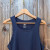 Women's (Unisex) 100% cotton athletic tank top singlet in Navy Blue, Made in USA by Runyon, for running, hiking, gym workouts and training