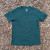 Women's (Unisex) 100% cotton athletic short sleeve shirt in Forest Green, Made in USA by Runyon, for running, hiking, gym workouts and training