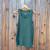 Women's (Unisex) 100% cotton athletic tank top singlet in Forest Green, Made in USA by Runyon, for running, hiking, gym workouts and training