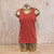 Women's (Unisex) 100% cotton athletic tank top singlet in Rust (Brick Red), Made in USA by Runyon, for running, hiking, gym workouts and training