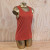 Women's (Unisex) 100% cotton athletic tank top singlet in Rust (Brick Red), Made in USA by Runyon, for running, hiking, gym workouts and training
