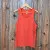 Women's (Unisex) 100% cotton athletic tank top singlet in Rust (Brick Red), Made in USA by Runyon, for running, hiking, gym workouts and training