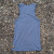 Women's (Unisex) 100% cotton athletic tank top singlet in Steel Grey, Made in USA by Runyon, for running, hiking, gym workouts and training
