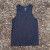 Women's (Unisex) 100% cotton athletic tank top singlet in Vintage Black, Made in USA by Runyon, for running, hiking, gym workouts and training