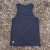 Women's (Unisex) 100% cotton athletic tank top singlet in Vintage Black, Made in USA by Runyon, for running, hiking, gym workouts and training