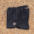 Runyon Mens 3" Running Short in Black - Made In USA - Coyote Brown Zipper Phone Pocket, Lined, Brown Inside Drawcords, Mesh Liner.  Made In Los Angeles.