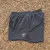 Runyon Mens 3" Running Short in Graphite Dark Grey - Made In USA - Backside Zipper Phone Pocket, Lined, Brown Inside Drawcords, Mesh Liner.  Made In Los Angeles.