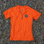 Runyon Men's Neon Orange, Safety Orange, Hot Orange , Hi-Vis Orange, Gravel Cycling Jersey. Moisture Wicking. Made In USA
