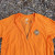 Runyon Men's Orange Gravel Cycling Jersey - Poly, Cotton, Rayon Blend.  Made In USA