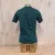 Women's (Unisex) 100% cotton athletic short sleeve shirt in Forest Green, Made in USA by Runyon, for running, hiking, gym workouts and training