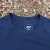 Women's (Unisex) 100% cotton athletic short sleeve shirt in Dark Navy Blue, Made in USA by Runyon, for running, hiking, gym workouts and training