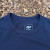 Women's (Unisex) 100% cotton athletic short sleeve shirt in Dark Navy Blue, Made in USA by Runyon, for running, hiking, gym workouts and training