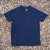 Women's (Unisex) 100% cotton athletic short sleeve shirt in Dark Navy Blue, Made in USA by Runyon, for running, hiking, gym workouts and training