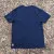 Women's (Unisex) 100% cotton athletic short sleeve shirt in Dark Navy Blue, Made in USA by Runyon, for running, hiking, gym workouts and training