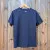 Women's (Unisex) 100% cotton athletic short sleeve shirt in Dark Navy Blue, Made in USA by Runyon, for running, hiking, gym workouts and training