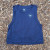 Runyon Women's Unisex Cropped Tech Trail Tank -  Navy Blue Moisture Wicking Muscle Tank Top Made In USA - Running, Hiking, Working Out