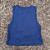 Runyon Women's Unisex Cropped Tech Trail Tank -  Navy Blue Moisture Wicking Muscle Tank Top Made In USA - Running, Hiking, Working Out