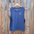 Runyon Women's Unisex Cropped Tech Trail Tank -  Navy Blue Moisture Wicking Muscle Tank Top Made In USA - Running, Hiking, Working Out