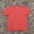 Women's (Unisex) 100% cotton athletic short sleeve shirt in Rust (Brick Red), Made in USA by Runyon, for running, hiking, gym workouts and training