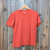 Women's (Unisex) 100% cotton athletic short sleeve shirt in Rust (Brick Red), Made in USA by Runyon, for running, hiking, gym workouts and training