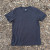 Women's (Unisex) 100% cotton athletic short sleeve shirt in Vintage Black, Made in USA by Runyon, for running, hiking, gym workouts and training