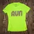 American Made In USA Women's Running Clothing RUN Neon Yellow Hot Purple Fitness Shirt Performance Sportswear Runyon Canyon Apparel