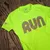 American Made In USA Women's Running Clothing RUN Neon Yellow Hot Purple Fitness Shirt Performance Sportswear Runyon Canyon Apparel