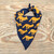 Runyon Canyon Apparel Signature Navy Blue Goldenrod Signature Bandana Made In USA.