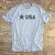 Runyon Men's Black Star USA Signature Fitness Shirt great for Running, Hiking, Outdoor Fitness Made In USA