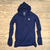 Men's Navy Blue Fitness Hoodie Made In USA Performance wear Hiking, Running, Trails, Outdoor Fitness