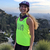 American Made In USA Womens Running Clothing Neon Yellow RUN Fitness Tank Top Performance Sportswear Runyon Canyon Apparel