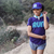 Women's Purple Blue Running Shirt Moisture Wicking American Made In USA