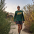 Runyon American Made In USA Mens Running Clothing Forest Green Gold RUN Long Sleeve Fitness Shirt Performance Sportswear