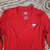 Runyon American Made In USA  Women's Red Long Sleeve Running Fitness Performance Shirt