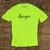 Runyon American Made In USA Mens Running  Apparel Fluorescent Safety Yellow Performance Fitness Training Shirt