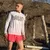 Runyon Mens White RUN Long Sleeve Fitness Shirt Performance Sportswear Runyon Canyon Apparel Made In USA