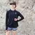 Runyon Canyon Apparel Women's Black Ninja Fitness Hoodie Performance Sportswear Made In USA
