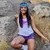 Runyon Canyon Apparel Womens Purple Heather Workout Fitness Shorts Made In USA