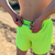 Runyon Unisex 3" Neon Yellow Performance Running Short Made In USA | Runyon Canyon Apparel