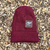 Runyon Wild Blackberry Reflective Knit Beanie Made In USA | Runyon Canyon Apparel